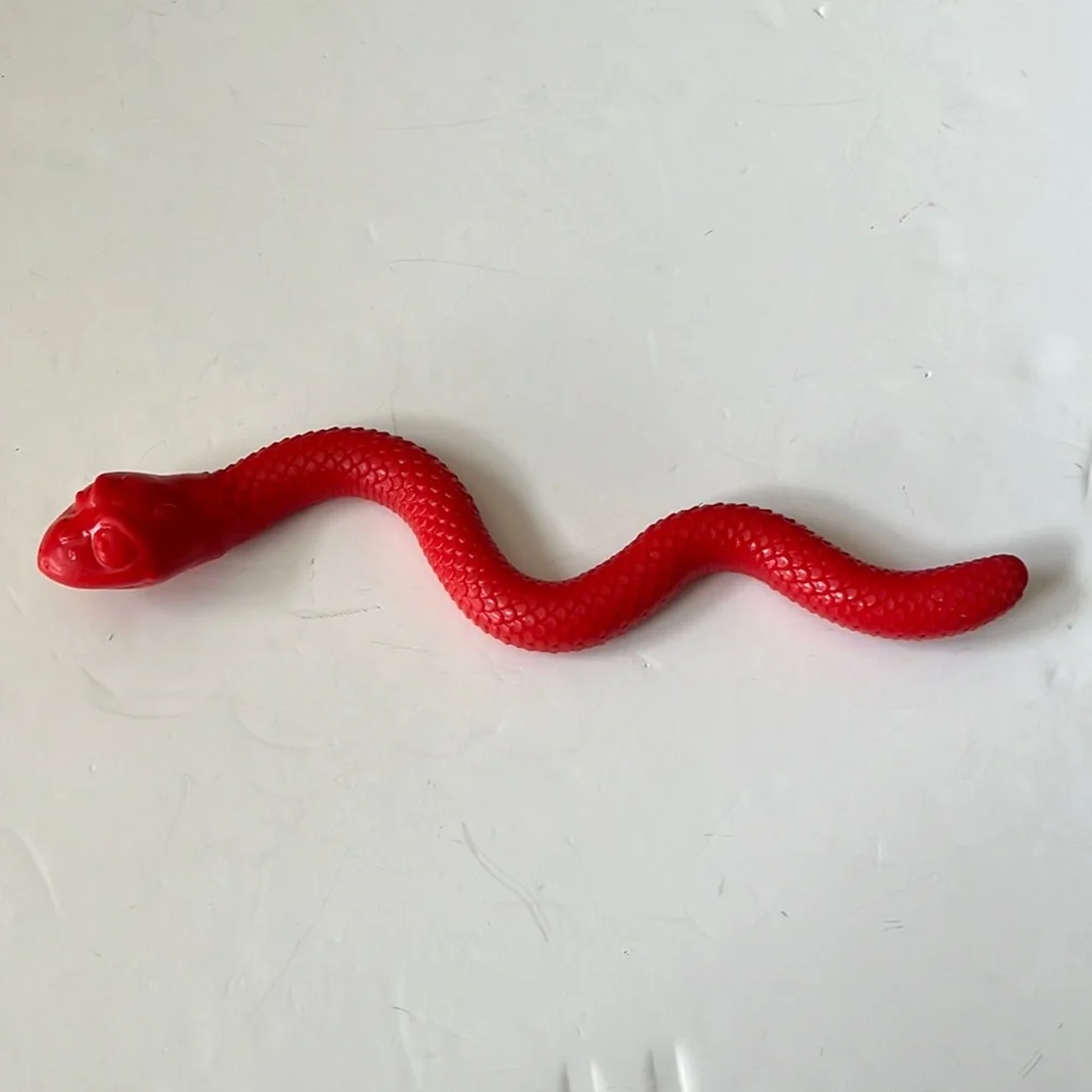 Red Squeaking Dog Toy